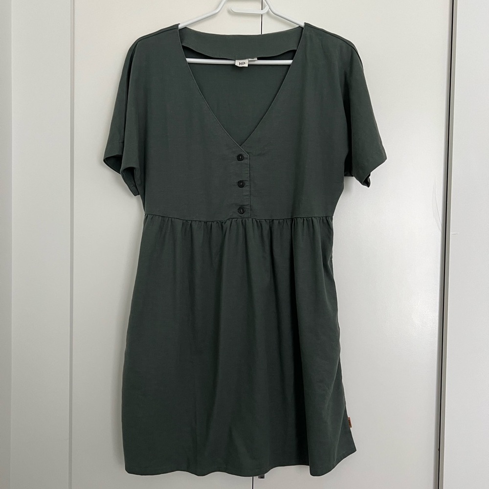 NWOT tentree Hemp Button Front Swing Dress XS